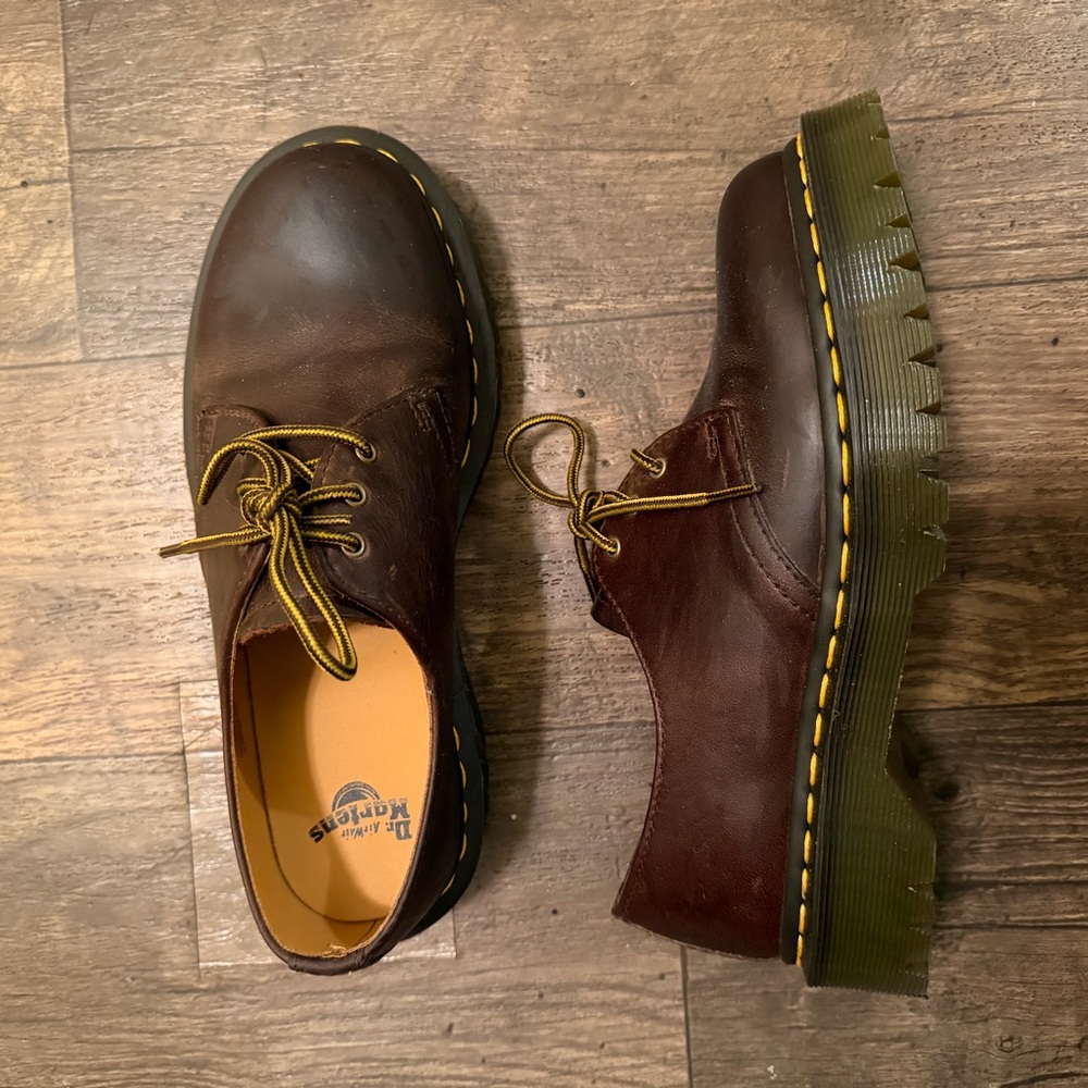 Dr. Martens Dark Brown Leather Oxfords